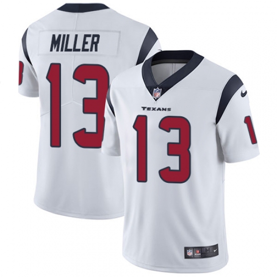 Youth Nike Houston Texans #13 Braxton Miller Elite White NFL Jersey - Ujersey