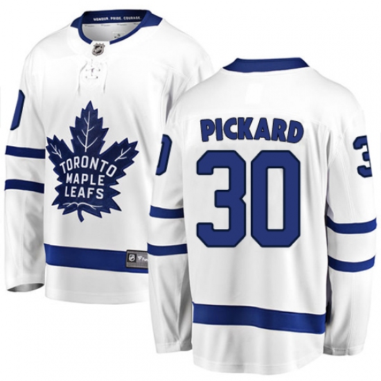 Youth Toronto Maple Leafs #30 Calvin Pickard Authentic White Away Fanatics Branded Breakaway NHL Jersey - Ujersey