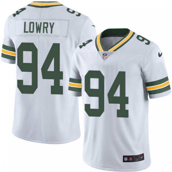 Men's Nike Green Bay Packers #94 Dean Lowry White Vapor Untouchable Limited Player NFL Jersey - Ujersey