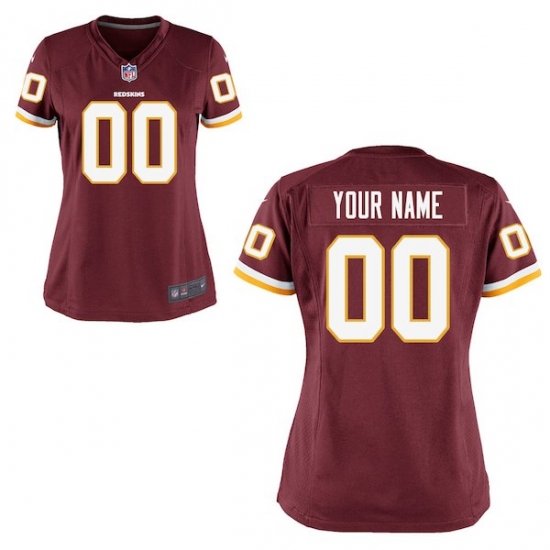 Women's Washington Redskins Nike Burgundy Custom Game Jersey - Ujersey