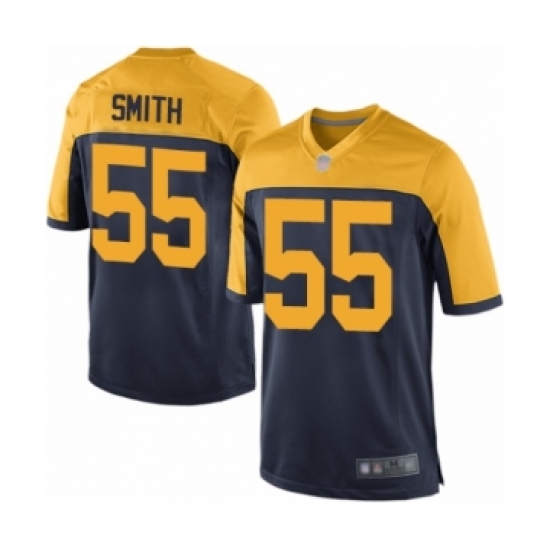 Men's Green Bay Packers #55 Za'Darius Smith Game Navy Blue Alternate Football Jersey - Ujersey