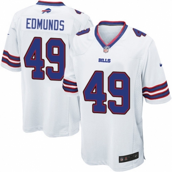 Men's Nike Buffalo Bills #49 Tremaine Edmunds Game White NFL Jersey - Ujersey