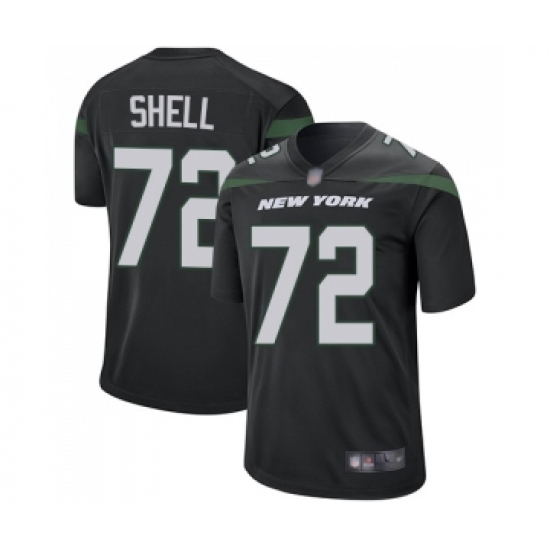 Men's New York Jets #72 Brandon Shell Game Black Alternate Football Jersey - Ujersey
