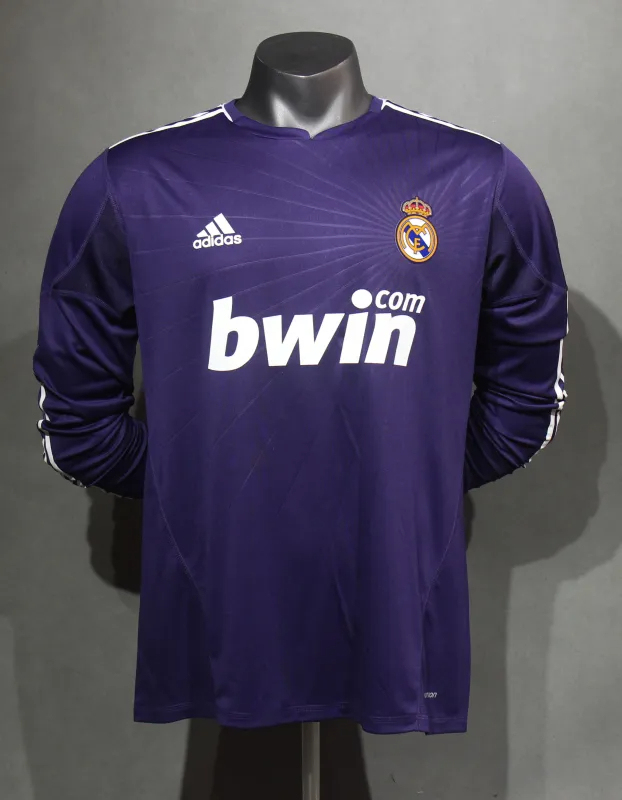 Real Madrid Retro Jersey Third Away Long Sleeve Soccer Shirt 2010/11 - Ujersey NHL