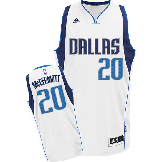 Youth Adidas Dallas Mavericks #20 Doug McDermott Swingman White Home NBA Jersey - Ujersey