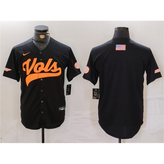 Men's Tennessee Volunteers Black Stitched Jersey - Ujersey