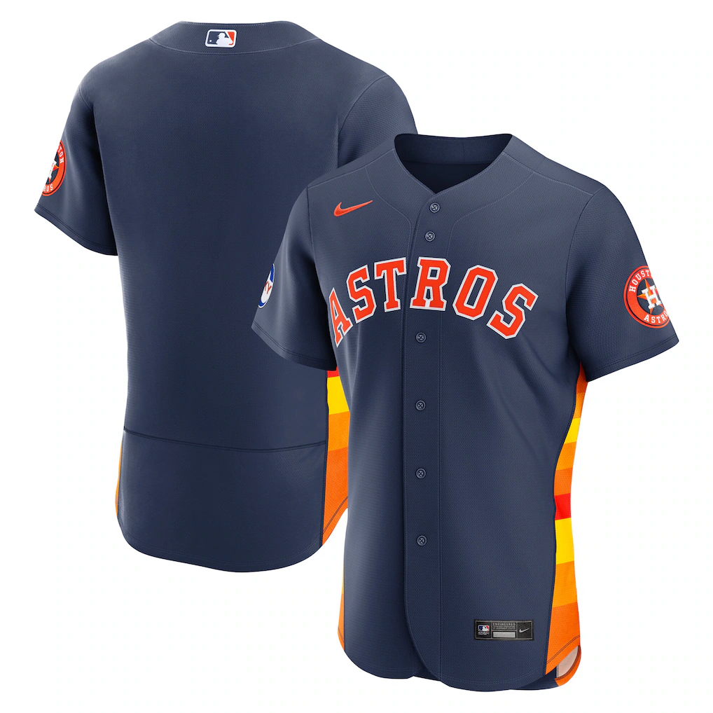 Men's Houston Astros Nike Navy Alternate 2 Authentic Jersey - Ujersey