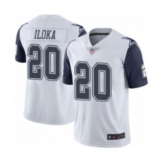 Youth Dallas Cowboys #20 George Iloka Limited White Rush Vapor Untouchable Football Jersey - Ujersey
