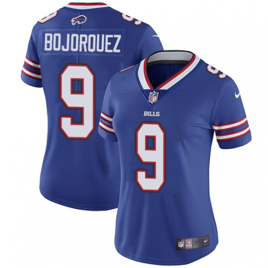 Women's Nike Buffalo Bills #9 Corey Bojorquez Royal Blue Team Color Vapor Untouchable Limited Player NFL Jersey
