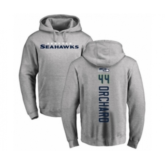Football Seattle Seahawks #44 Nate Orchard Ash Backer Pullover Hoodie - Ujersey
