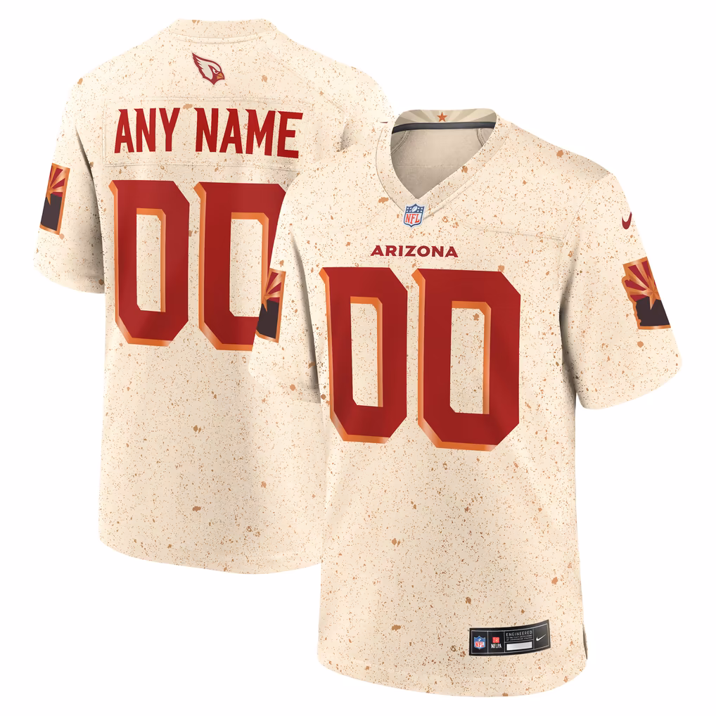 Men's Arizona Cardinals Nike Natural Rivalries Collection Custom Game Jersey - Ujersey