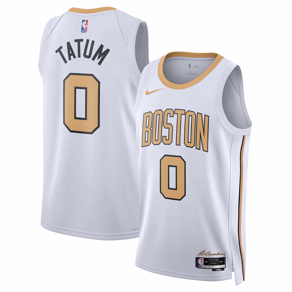 Unisex Boston Celtics Jayson Tatum Nike White 2025/26 Swingman Jersey - City Edition - Ujersey Shop