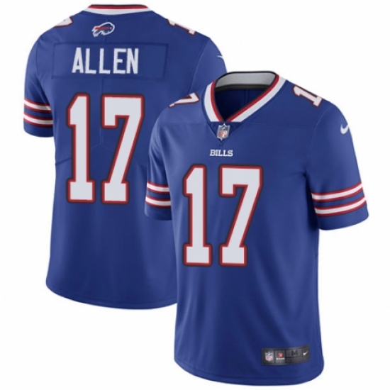 Youth Nike Buffalo Bills #17 Josh Allen Royal Blue Team Color Vapor Untouchable Elite Player NFL Jersey - Ujersey