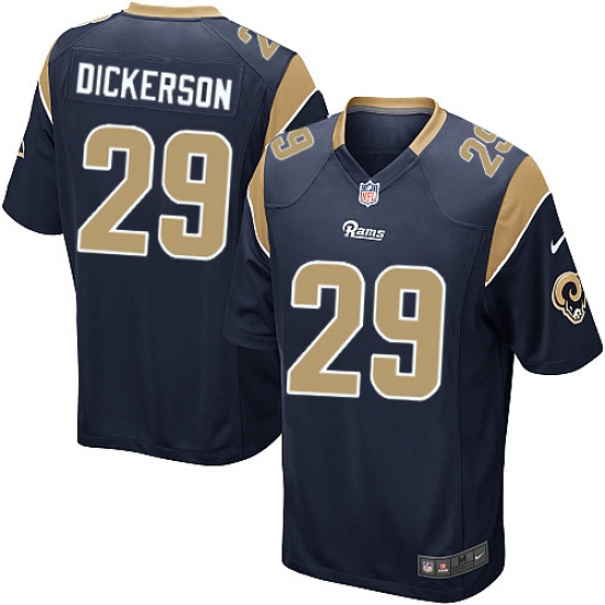 Men's Nike Los Angeles Rams #29 Eric Dickerson Game Navy Blue Team Color NFL Jersey - Ujersey