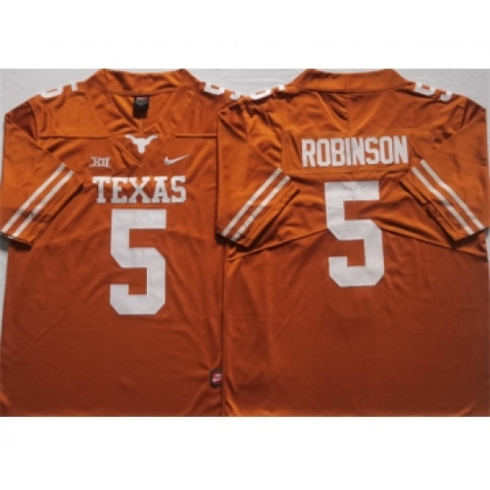 Men's Texas Longhorns #5 Bijan Robinson Yellow 2022 Vapor Untouchable Stitched Nike Jersey - Ujersey