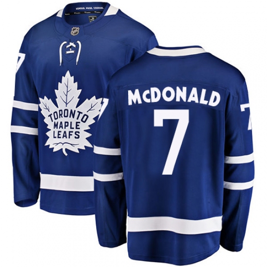 Youth Toronto Maple Leafs #7 Lanny McDonald Fanatics Branded Royal Blue Home Breakaway NHL Jersey - Ujersey