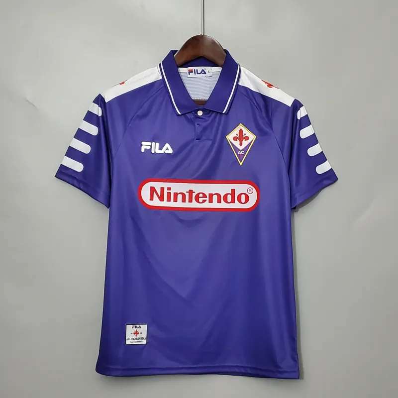 Fiorentina Retro Soccer Jersey Home Custom Shirt 1998/99 - ujerseystore