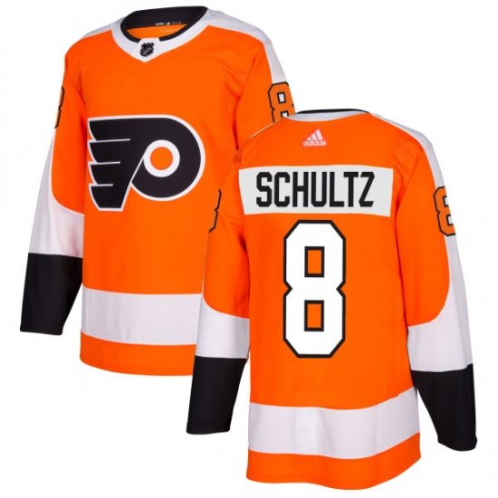 Men's Adidas Philadelphia Flyers #8 Dave Schultz Authentic Orange Home NHL Jersey - Ujersey