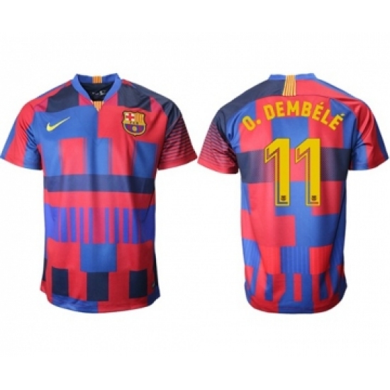 Barcelona #11 O.Dembele 20th Anniversary Stadium Soccer Club Jersey