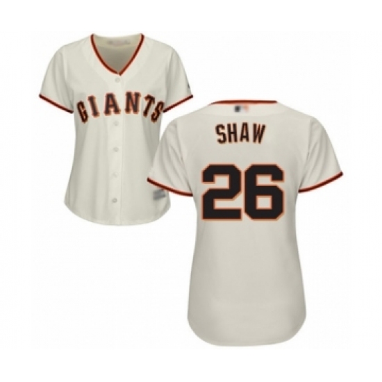 Women's San Francisco Giants #26 Chris Shaw Authentic Cream Home Cool Base Baseball Player Jersey - Ujersey