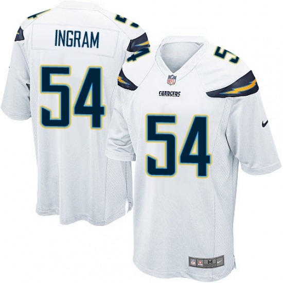 Men's Nike Los Angeles Chargers #54 Melvin Ingram Game White NFL Jersey - Ujersey