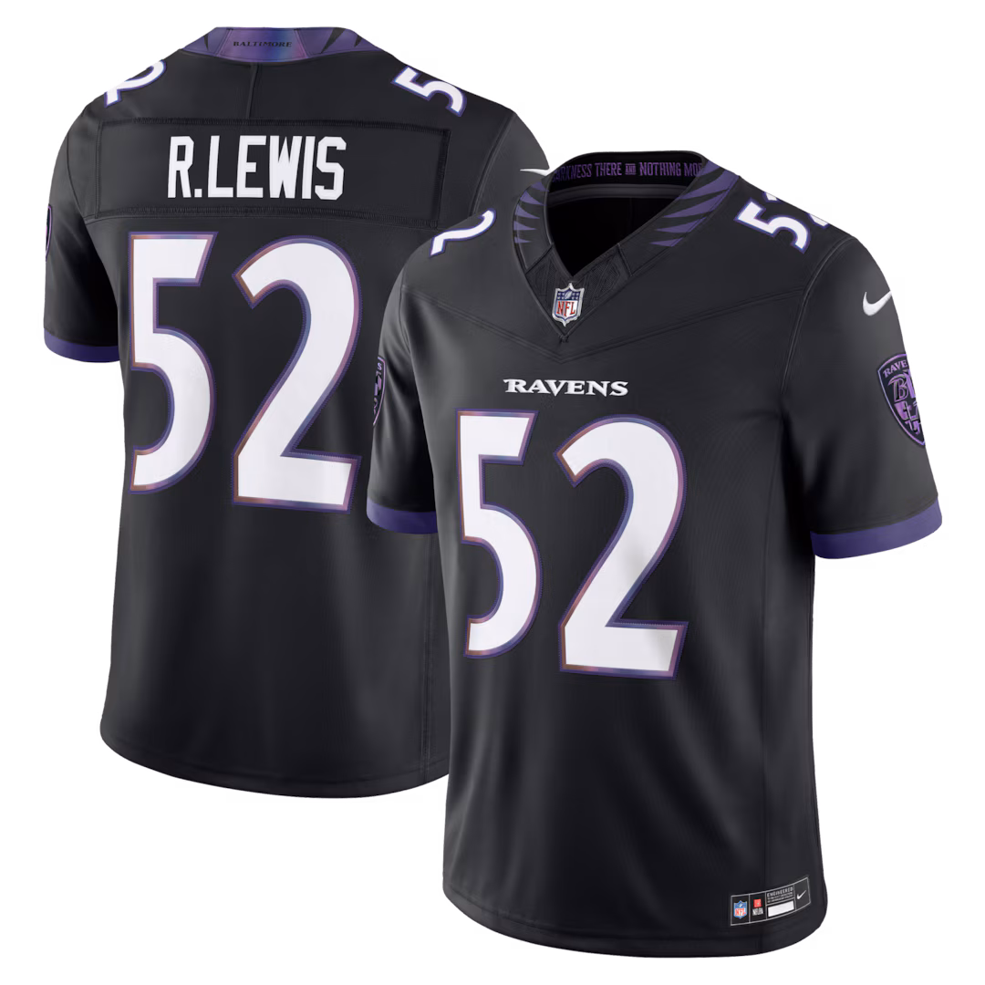 Men's Baltimore Ravens Ray Lewis Nike Black Alternate Vapor F.U.S.E. Stitched Retired Player Limited Jersey - Ujersey