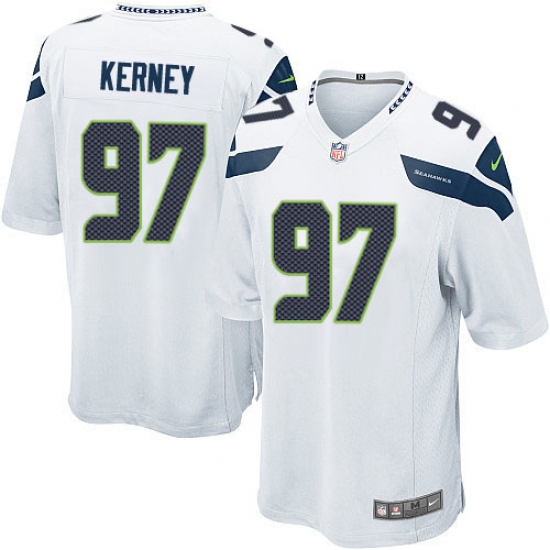 Men's Nike Seattle Seahawks #97 Patrick Kerney Game White NFL Jersey - Ujersey