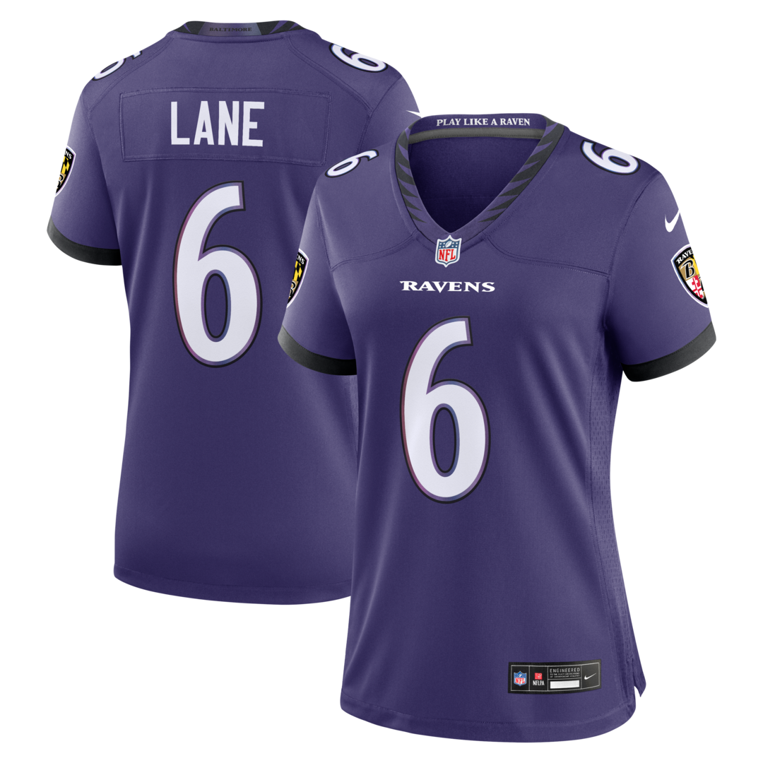 Women's Baltimore Ravens Ja'Kobi Lane Nike Purple Team Game Jersey