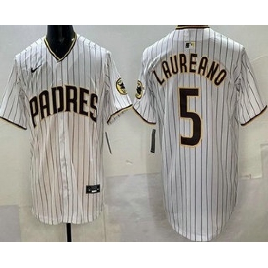 Men's San Diego Padres #5 Ramon Laureano White Limited Jersey - Ujersey