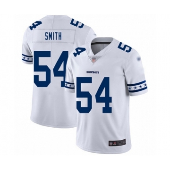 Men's Dallas Cowboys #54 Jaylon Smith White Team Logo Fashion Limited Player Football Jersey