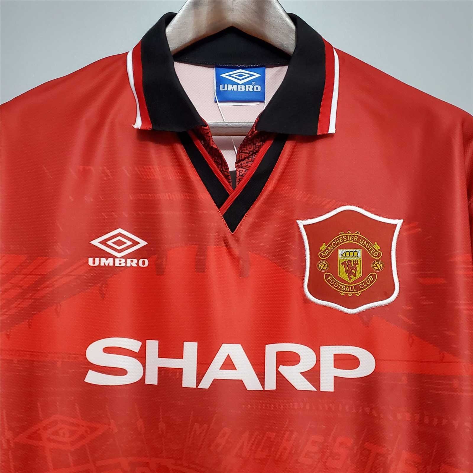Manchester United Retro Home Football Jersey Shirt 1994/96 - U-jersey