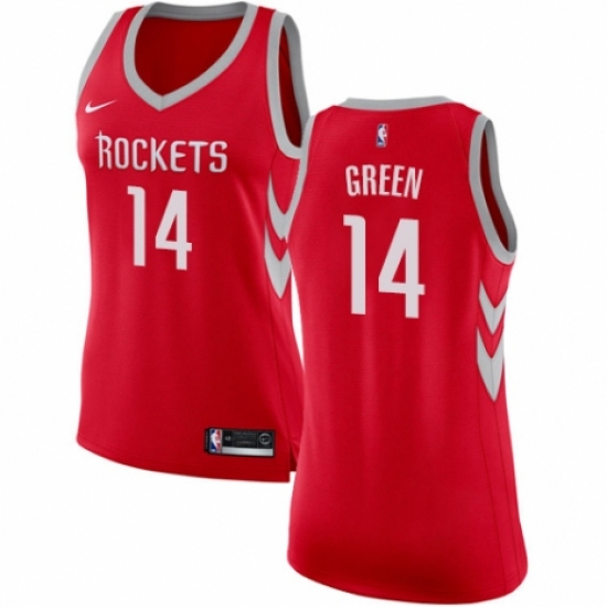 Women's Nike Houston Rockets #14 Gerald Green Swingman Red NBA Jersey - Icon Edition - Ujersey