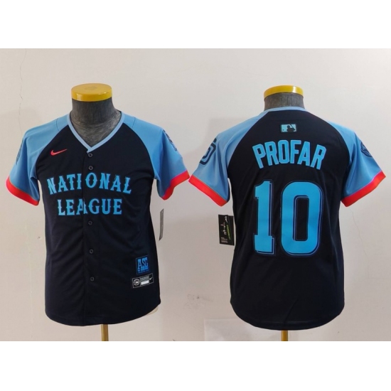 Youth San Diego Padres #10 Jurickson Profar Navy 2024 All Star Limited Stitched Jersey - Ujersey