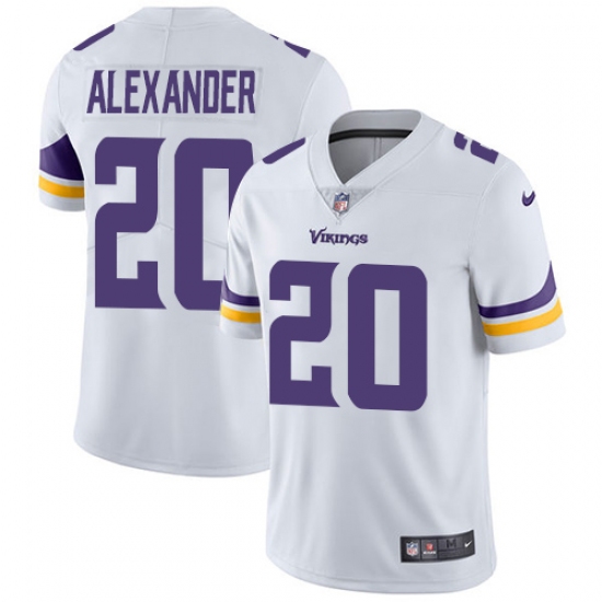 Men's Nike Minnesota Vikings #20 Mackensie Alexander White Vapor Untouchable Limited Player NFL Jersey - Ujersey