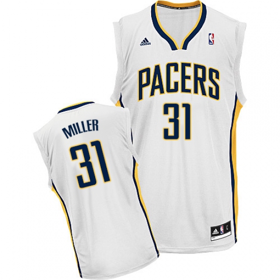 Men's Adidas Indiana Pacers #31 Reggie Miller Swingman White Home NBA Jersey - Ujersey