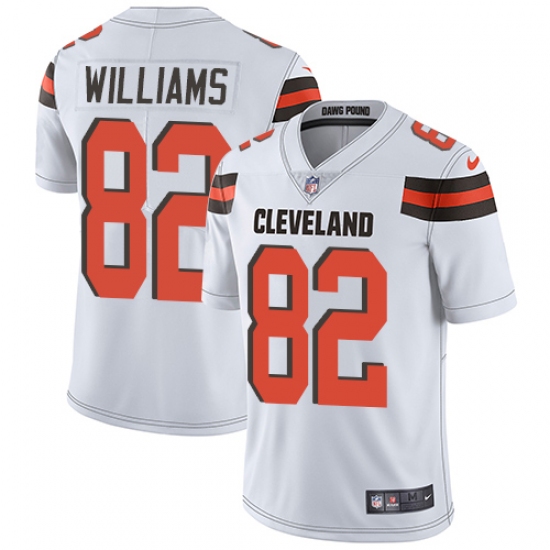 Men's Nike Cleveland Browns #82 Kasen Williams White Vapor Untouchable Limited Player NFL Jersey - Ujersey