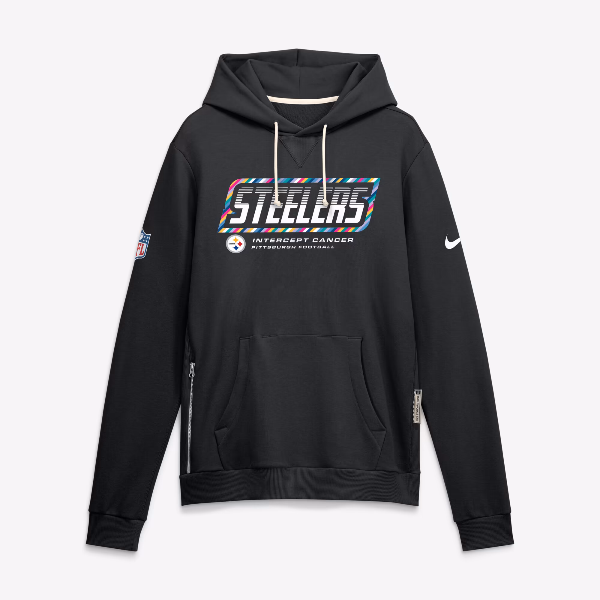 Men's Pittsburgh Steelers Nike Black 2026 NFL Crucial Catch Sideline Standard Issue Dri-FIT Pullover Hoodie - U-jersey