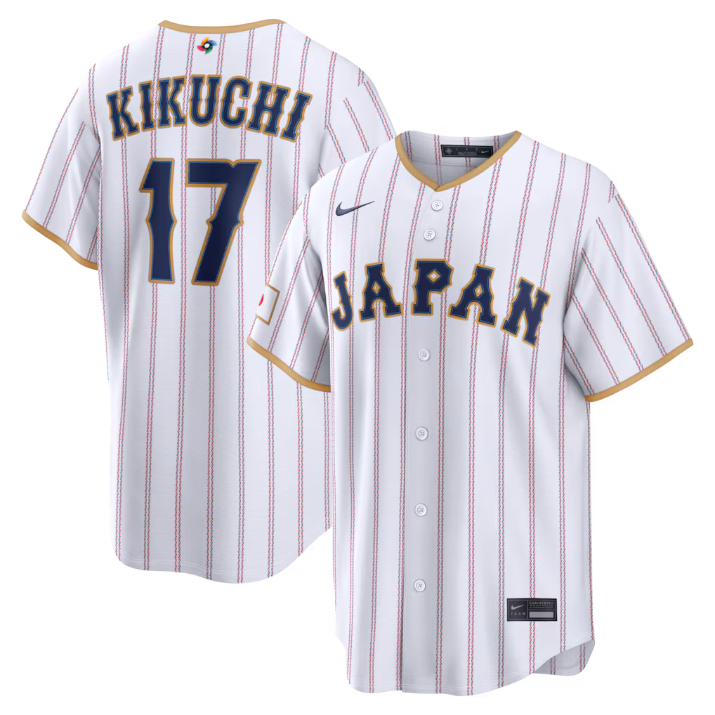 Men's Japan Baseball Yusei Kikuchi Nike White 2026 World Baseball Classic Home Stadium Jersey - U-jersey
