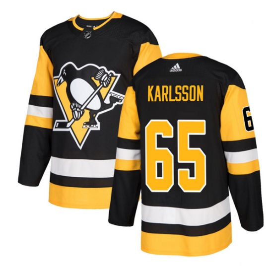 Men's Pittsburgh Penguins #65 Erik Karlsson Black Stitched Jersey - Ujersey