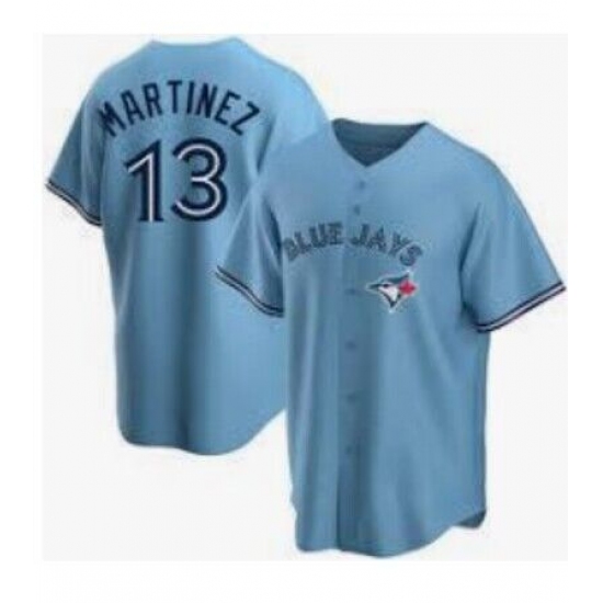 Men's Toronto Blue Jays #13 Martinez Nike Powder Blue Alternate Replica Player Name Jersey - Ujersey