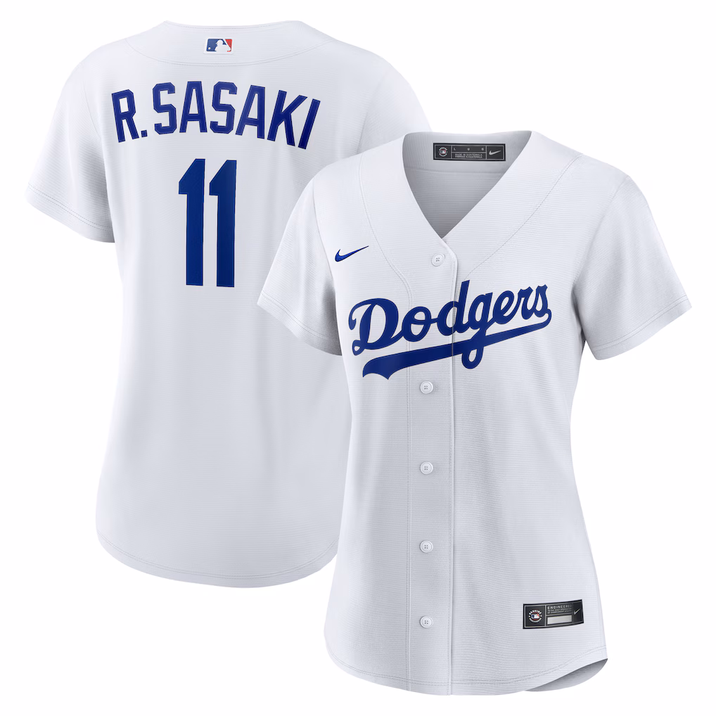 Women's Los Angeles Dodgers Rōki Sasaki Nike White Replica Jersey - SUjersey01