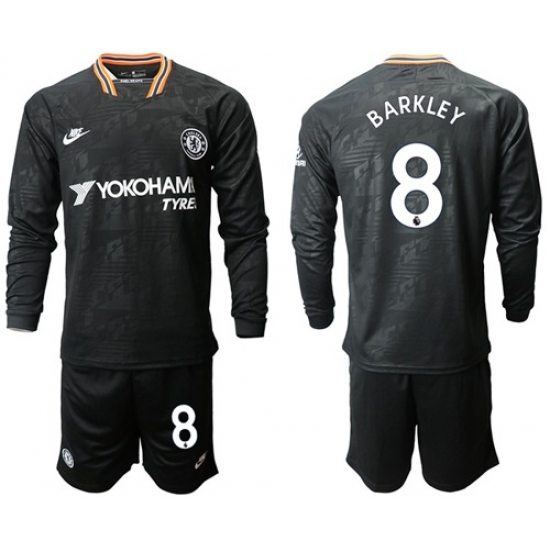 Chelsea #8 Barkley Third Long Sleeves Soccer Club Jersey