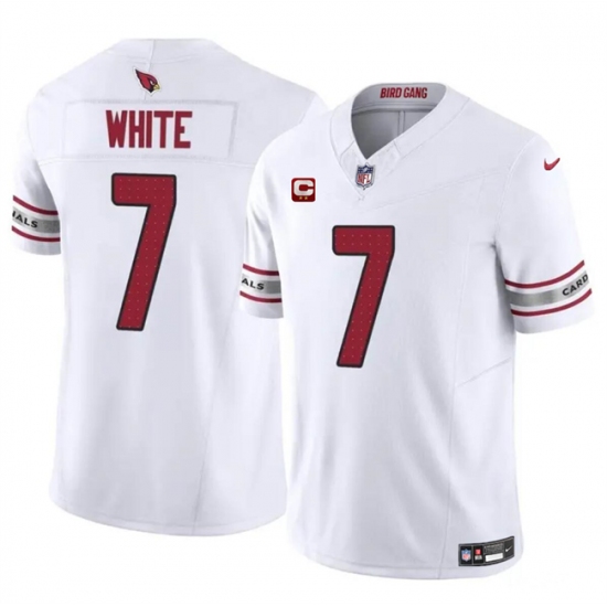 Men's Arizona Cardinals #7 Kyzir White White 2024 F.U.S.E. With 2-Star C Vapor Untouchable Limited Football Stitched Jersey