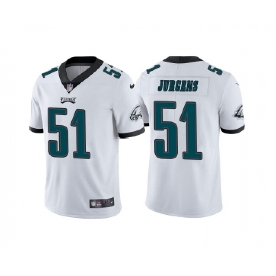 Men's Philadelphia Eagles #51 Cameron Jurgens White Vapor Untouchable Limited Stitched Jersey - Ujersey