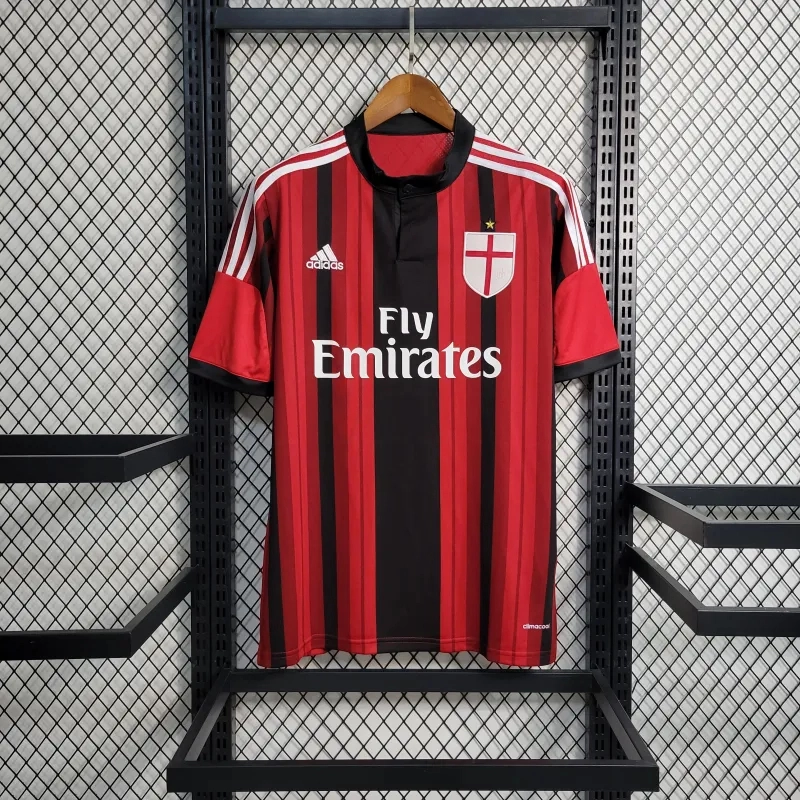 AC Milan Retro Soccer Jersey Home Custom Shirt 2014/15 - ujerseystore