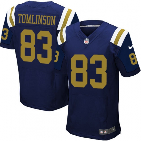 Men's Nike New York Jets #83 Eric Tomlinson Elite Navy Blue Alternate NFL Jersey - Ujersey