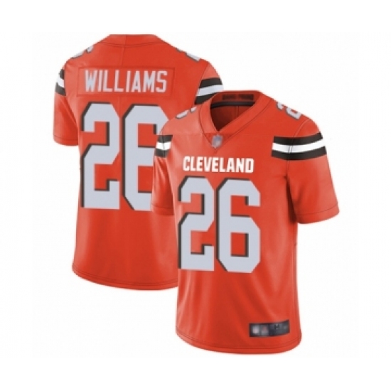 Youth Cleveland Browns #26 Greedy Williams Orange Alternate Vapor Untouchable Limited Player Football Jersey - Ujersey