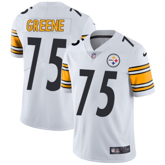 Youth Nike Pittsburgh Steelers #75 Joe Greene White Vapor Untouchable Limited Player NFL Jersey - Ujersey