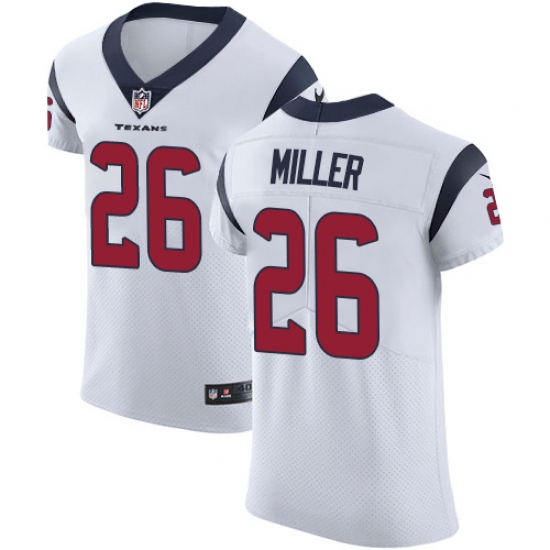 Men's Nike Houston Texans #26 Lamar Miller White Vapor Untouchable Elite Player NFL Jersey