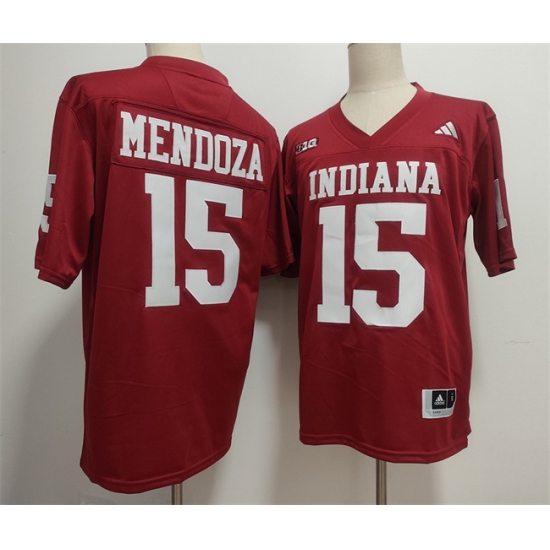 Men's Indiana Hoosiers #15 Fernando Mendoza Red Stitched Basketball Jerseys - Ujersey